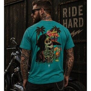 Sullen Clothing Art Collective T-Shirt Reap-O-Colada Grim Reaper Small NWT L100